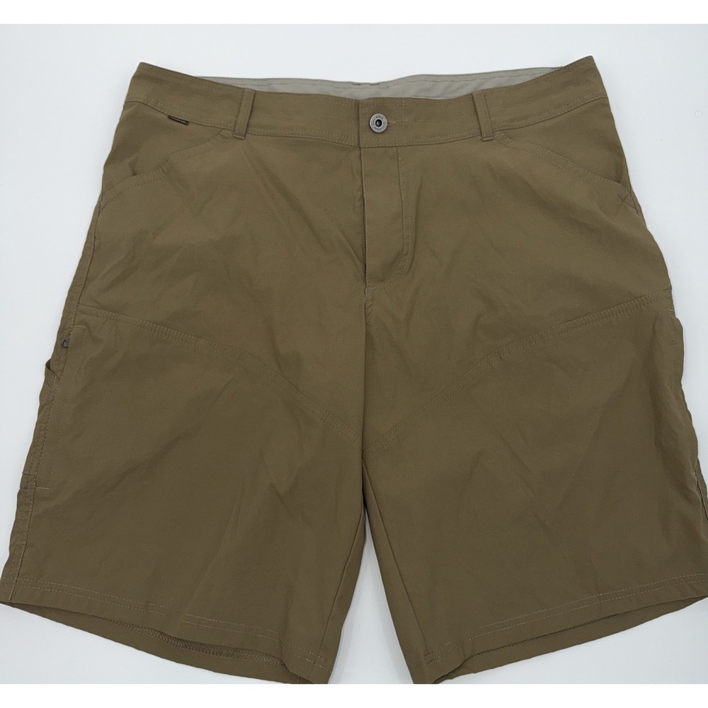 KUHL Renegade Shorts Men 40 Khaki Tan Hiking Technical Stretch 10" Outdoors